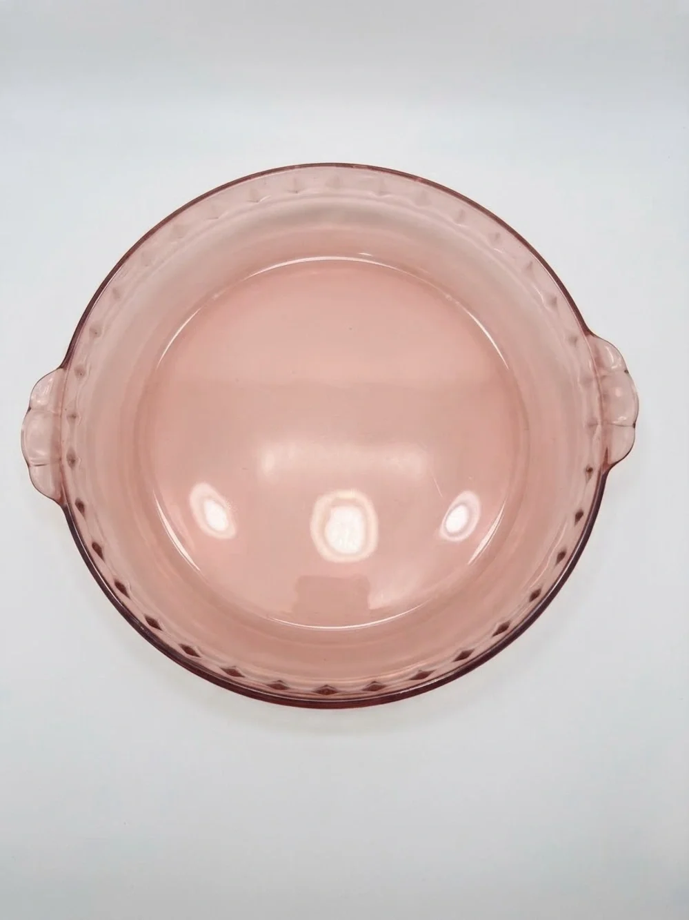 TWO Pyrex #229 Pie Plates Vintage Brown Flavor Saver Fluted 9.75